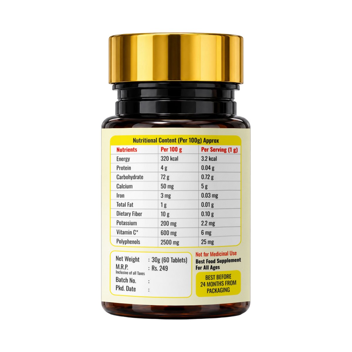 Amla Tablets 60 3 Amla Tablets 60 - Image 3